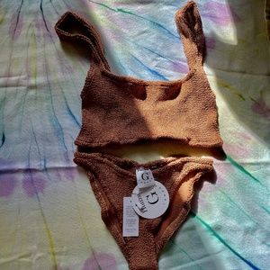 Hunza G Xandra Bikini-Metallic Cocoa